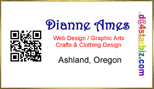 Dianne Ames - Web Designer, Graphic Artist, Clothes Designer