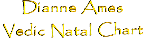 Dianne Ames - Vedic Natal Chart